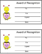 My heart belongs to Jesus Award Certificates Valentine's Day Bee Sunday school or Children's Church